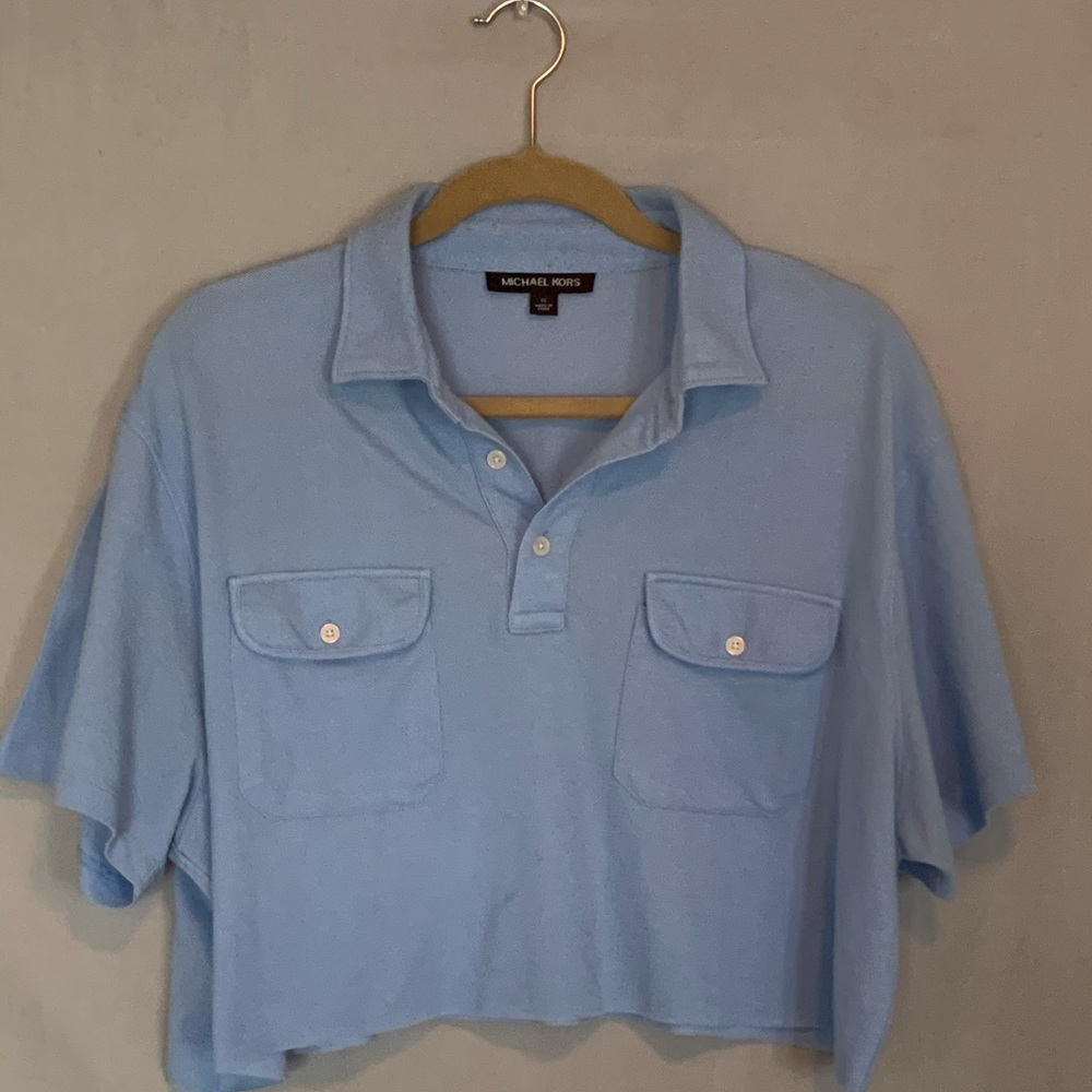 Michael Korda Cropped Polo